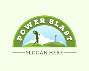 Sports Golf Course Logo