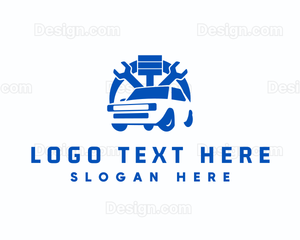 SUV Car Repair Logo