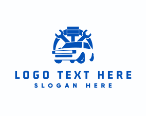 SUV Car Repair  Logo