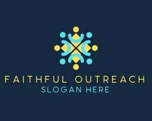 People Outreach Community logo design