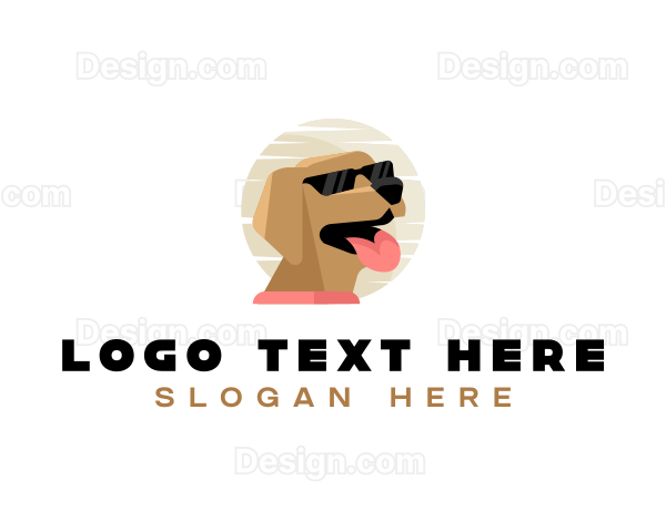 Dog Sunglasses Veterinarian Logo