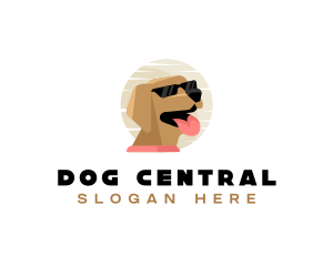 Dog Sunglasses Veterinarian logo design