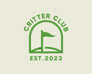 Golf Course Flag logo design