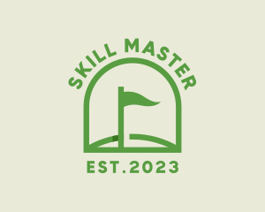 Golf Course Flag logo design