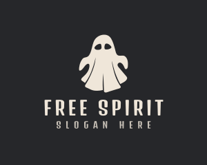 Spooky Phantom Ghost logo design