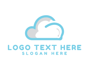 Blue Abstract Cloud logo