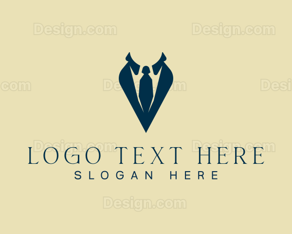 Professional Suit Necktie Logo