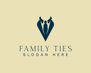 Professional Suit Necktie logo design