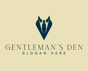 Professional Suit Necktie logo design