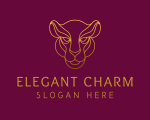 Elegant Wild Feline logo design