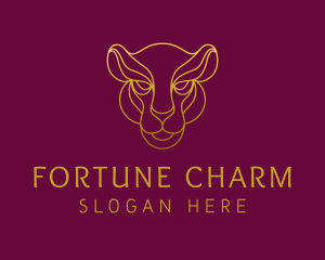 Elegant Wild Feline logo design