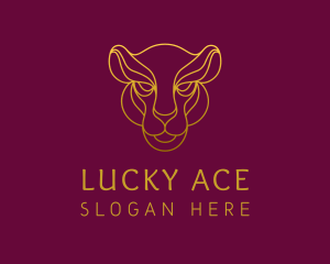 Elegant Wild Feline logo design