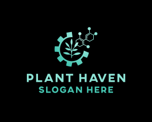 Biotech Plant DNA logo design