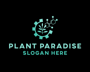 Biotech Plant DNA logo design