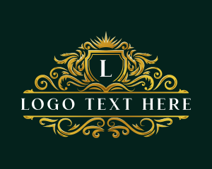 Luxury Floral Crest logo