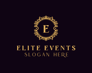 Floral Wreath Event logo design