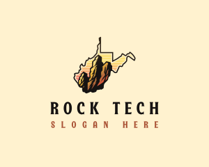 West Virginia Rock Mountain  logo design