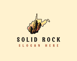 West Virginia Rock Mountain  logo design