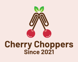 Cherry Paper Clip logo design