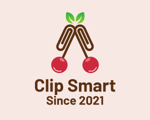 Cherry Paper Clip logo design