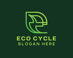 Eco Environmentalist Letter E logo design