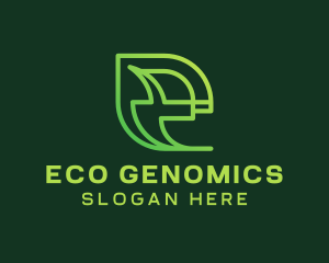 Eco Environmentalist Letter E logo design