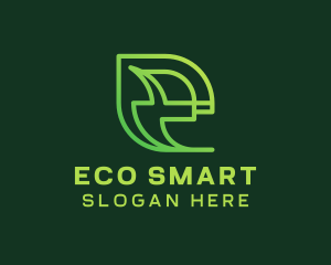 Eco Environmentalist Letter E logo design