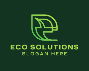 Eco Environmentalist Letter E logo design