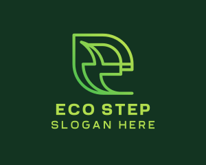 Eco Environmentalist Letter E logo design