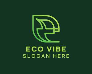 Eco Environmentalist Letter E logo design