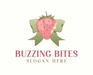 Strawberry Ribbon Feminine logo