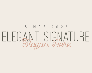 Fashion Boutique Signature logo design