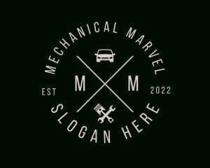 Automotive Mechanic Wrench logo design