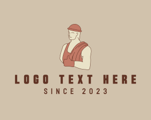 Workforce - Construction Worker Man logo design