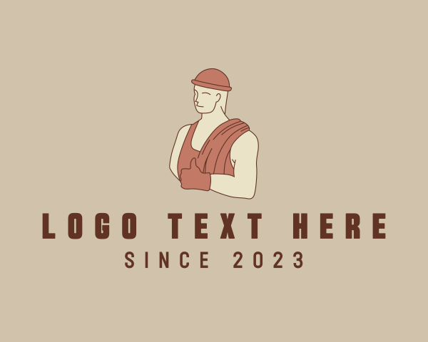 Construction Worker Man logo