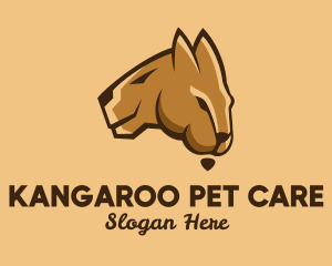 Australian Map Kangaroo logo