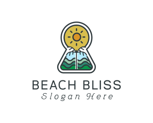 Keyhole Summer Beach logo design