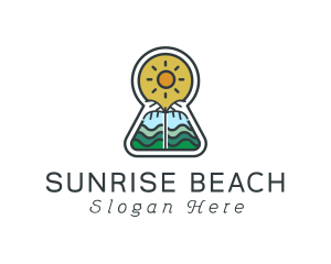 Keyhole Summer Beach logo design