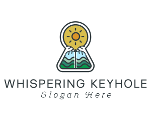 Keyhole Summer Beach logo design