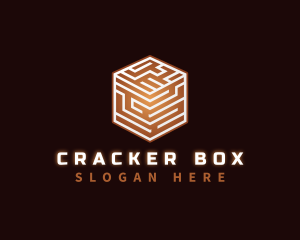 Digital Box Puzzle logo design