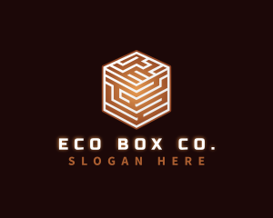 Digital Box Puzzle logo design