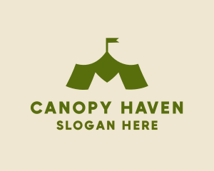 Outdoor Camp Gazebo logo design