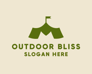 Outdoor Camp Gazebo logo design