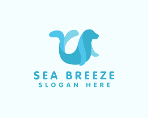 Arctic Seal Oceanarium logo design