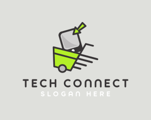 Computer Gadget Shopping logo design