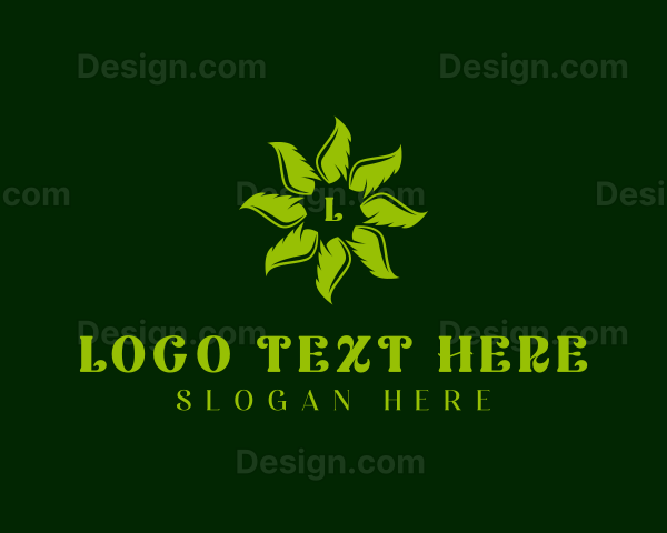 Organic Herbal Leaf Logo