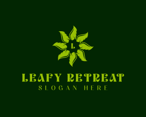 Organic Herbal Leaf logo design