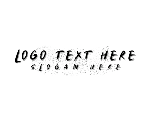 Grunge Ink Splatter Logo