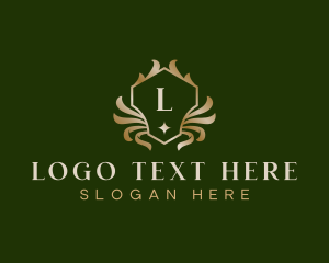 Luxury Crest Floral logo