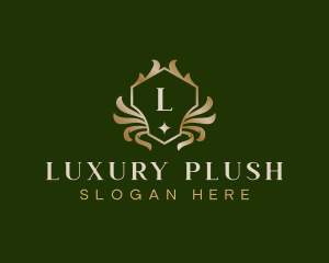 Luxury Crest Floral logo design